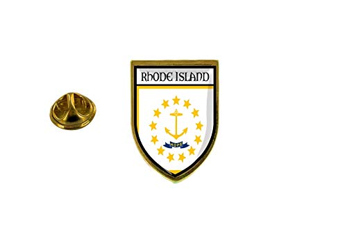Akachafactory - Spilla In Pino, Motivo: Bandiera Del Paese Stemma Degli Stati Uniti Rhode Islands