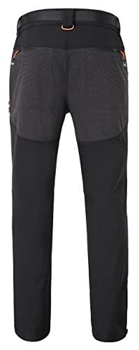 Athrock Mens Snow Pants Hiking Ski Cargo Fleece Lined Snowboard Pants Waterproof Softshell Winter Pants Black #TOP3