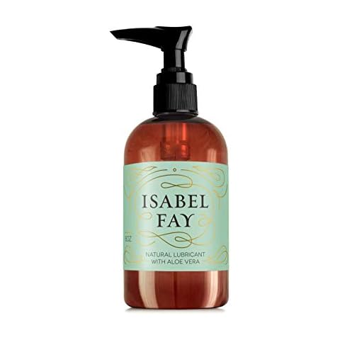 Isabel Fay Natural Water Based Personal Lubricant with Aloe Vera - for Women with Sensitive Skin - No Glycerin, No Parabens - 8oz Cover