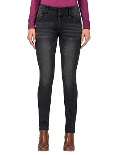 Timezone Damen EnyaTZ Womanshape Slim Jeans, Black Brushed Wash 9058, 26W /...