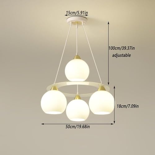 Lustre moderne à 4 lumières pour résoudre le manque d'éclairage de votre îlot de cuisine