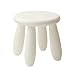 Tavolino piccolo Sgabello per i piedi Sedile Sgabello per i piedi Poggiapiedi imbottito Sgabello per il cambio delle scarpe Sgabello Semplice panca bianca a 4 gambe montata Sgabello in plastica Sgabe