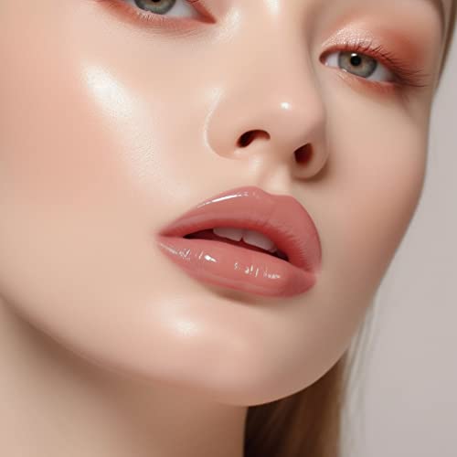 Ready To Shine Fabulous Hydrating Lip Glow Oil/Lip Gloss-Clean Beauty #103 Nude Red, Nourishing Lightweight Natural Look, Enhances And Deeply Protects Lips, Cruelty Free, 0.14Fl/Oz.(103- #Bemine) #TOP7