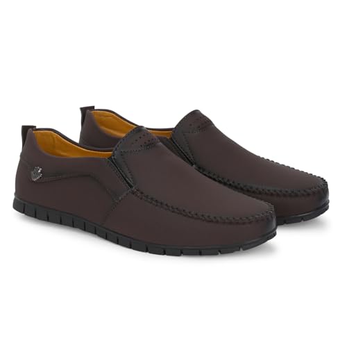 Image of Centrino Slip-On Men's Formal Shoe | Stylish with Soft Cushioned Insole | Sleek Slip-On Design for Formal Look | Durable with Anti-Skid Sole | Ideal for Office Wear (9291)