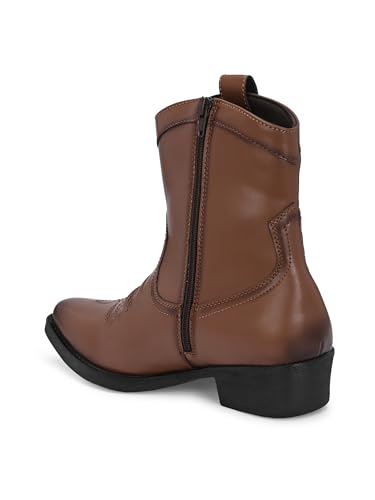 Image of Delize Black /Tan Cow Boy Chelsea Boots for Men's