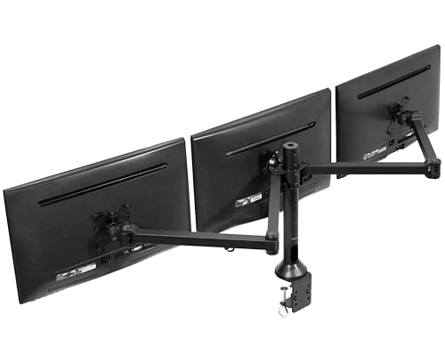 Vivo Supporto Da Tavolo Doppio Per Monitor E Laptop: Braccio Snodato Center Joint, VESA 75/100, Fino A 32'', Regolabile In Altezza E Rotazione, Con Gestione Cavi. - 2