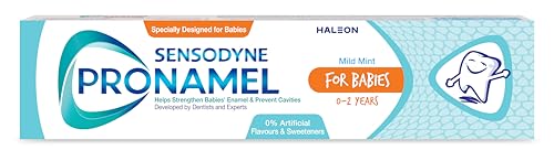 Sensodyne Pronamel Kids Toothpaste Developed by Dentists and Experts Helps Strengthen Babies Enamel & Prevent Cavities Mild Mint 0-2 years Dedicated for Children 50 ml