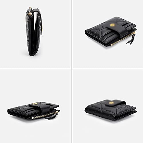 Image of LUCIY Wallets for Women Cow Leather Card Wallet for Women Fashion Style Female Card Holders Multi-function Card Cases (Color : Hortel�)