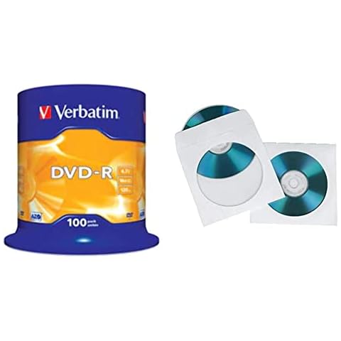 Verbatim DVD-R 100 Pack with Hama Sleeves Cover