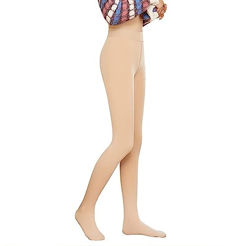 Image of Blostirno Women's Fleece Lined Tights Thermal Pantyhose Leggings Opaque Winter Warm Thick Stockings Tights
