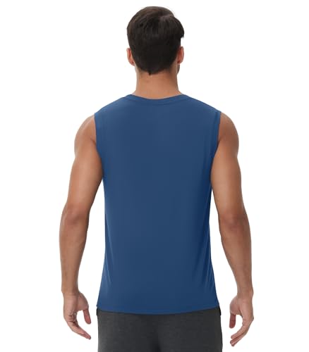 WiWi Men Pajamas Sleeveless Top Sleepwear T-Shirts Viscose from Bamboo Men's Tank Casual Loungewear Sleep Clothes Soft S-XXL2