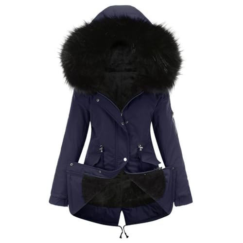 Manteau long en duvet d'hiver pour femme veste matelassée à capuche