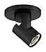 Nuvo Lighting 62/1105 12W LED Adjustable Barrel Monopoint Ceiling and Wall Spotlight, Black
