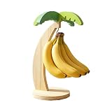 Yuwnd Bananenhalter, Holz Mit Standfu&szlig; Bananenst&auml;nder, Obstaufbewahrung Bananen Aufbewahrung Bananenhaken Um Bananen Frisch Zu Halten Lustige K&uuml;chen Gadgets F&uuml;r K&uuml;chenorganisat