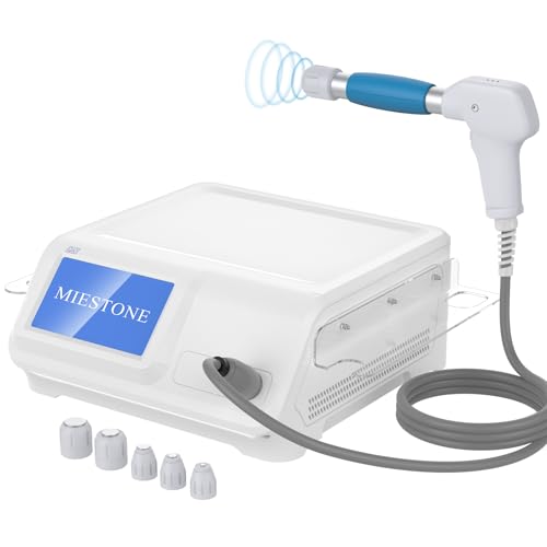 Shockwave Therapy Machine for Muscle, Shock Wave Therapy Machine for Shoulders, Waist Pain Relief (White)