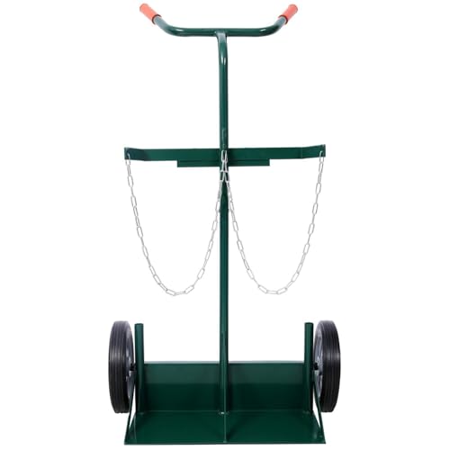 Carretilla para cilindros de 440 lbs con ruedas de goma miniatura 6