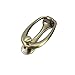 Woogim Modern Oval Ring Door Knocker with Screws,Zinc Alloy Gate Knocker Handle Pull 1PCS,2.91
