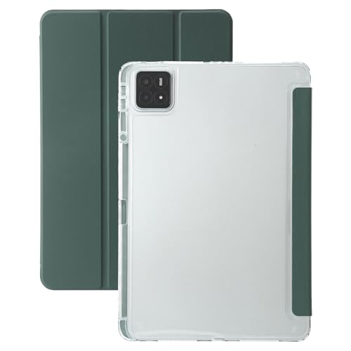 TRIPLE RIVER�EFor Xiaomi Pad 7/7 Pro �P�[�X 11.2�C���` �蒠�^ �J�o�[ �I�[�g�X���[�v �@�\�t�� �w�ʓ��� �y�����[ �p �ی� �X�^���h�@�\(�_�[�N�O���[��)