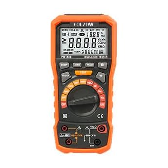PM1508 Insulation Resistance Meter 1000 V AC/DC for Electrical Devices Insulation Resistance up to 100 G  with PI/DAR Frequency and Low Voltage Test with LCD Display