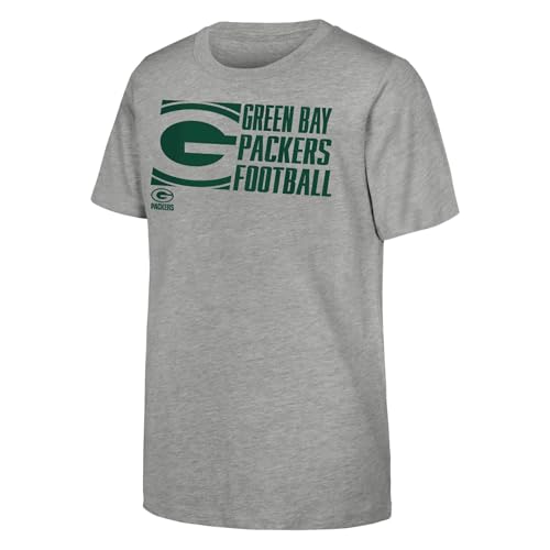 Camiseta de los Packers de la Bahía Verde Estilo Deportivo Post Game Casual Gris