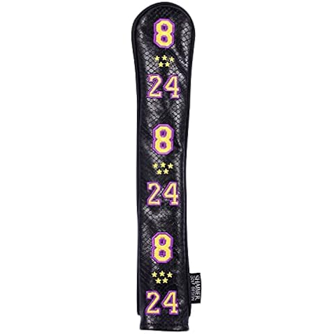 SHABIER Black 24 Stick Covers PU Leather Waterproof Golf Alignment Stick Cover Club Protector Holds Sticks Cover
