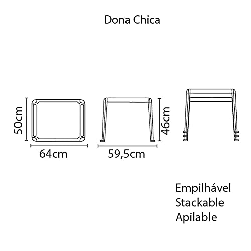 Mesa Plástica Monobloco Infantil Dona Chica Tramontina Azul 6 Mesa Plástica Monobloco Infantil Dona Chica Tramontina Azul - Imagem 6