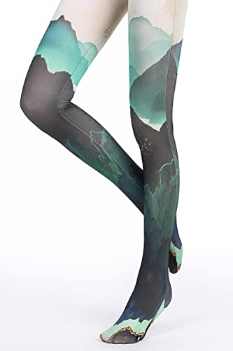 Image of Sahabowi Women Tights, Sheer High Waist Pantyhose, Vintage Control Top Stockings, Siwa 4