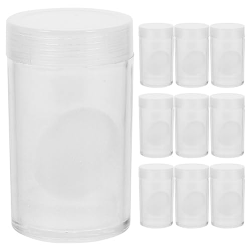 20 cajas plásticas transparentes para monedas VALICLUD