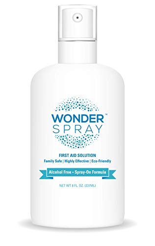 The Wonder Spray - First Aid Spray Solution That's Natural, Non Toxic & Safe For the Family. Fast Acting, Spray On Alternative to Traditional Wound Cleaner Products, Anything to Minor Wounds (8 Ounce)