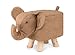 NOXXIEZ - Poggiapiedi imbottito per bambini con animali e sedia per camera da letto, cuscino imbottito per bambini, camera da letto, soggiorno (elefante)