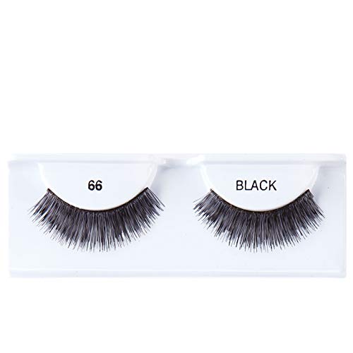 Cala Natural Glamour Soft Reusable Daily Beauty Makeup Extension False Eyelash For Girl, Women & Professionals (66) - (1 Pair)