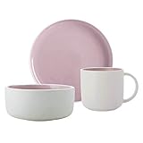 Maxwell & Williams AY0002-03 Frühstücksset, Porzellan, Rosa