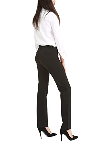Bamans Pantaloni Donna Neri Elastico, Pantaloni