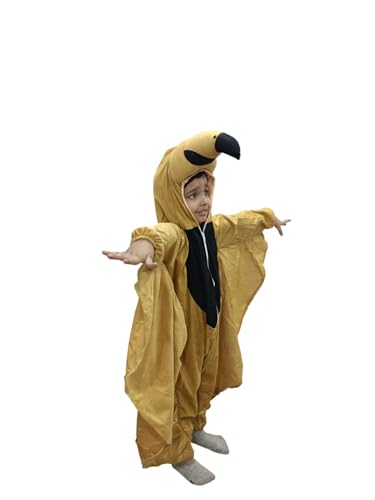 Image of BookMyCostume Sparrow Chidiya Bird Kids Fancy Dress Costume 5-6 years