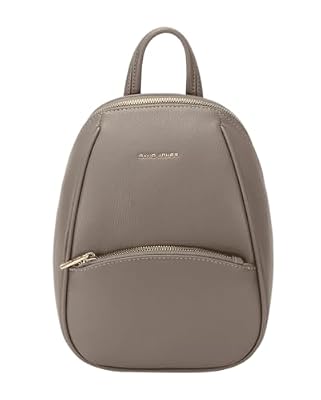 David Jones - Mini Zaino a tracolla da donna città - Formato mini similpelle PU - Pratica Chic Classica Uscite weekend, Fungi, Mini, Minimalista