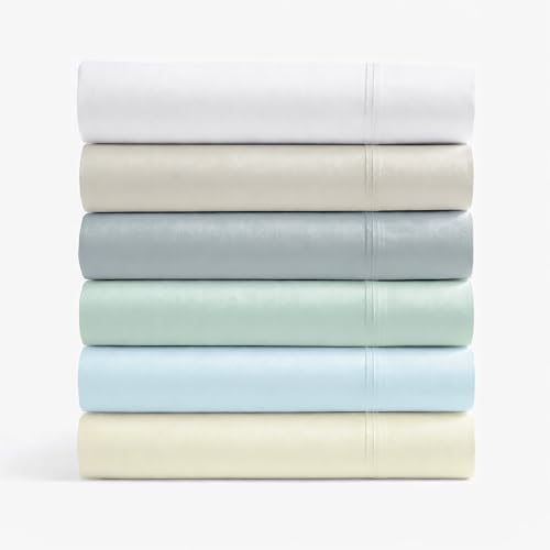 SUPREME ELEGANCE 100% Egyptian Cotton Full Bed Sheets Set, 1000 Thread Count, Hotel Luxury Sateen Bedding, Super Soft, Breathable & Moisture Wicking Sheets, 18" Deep Pocket Fitted Sheet, Arctic White by SUPREME ELEGANCE - Image 7