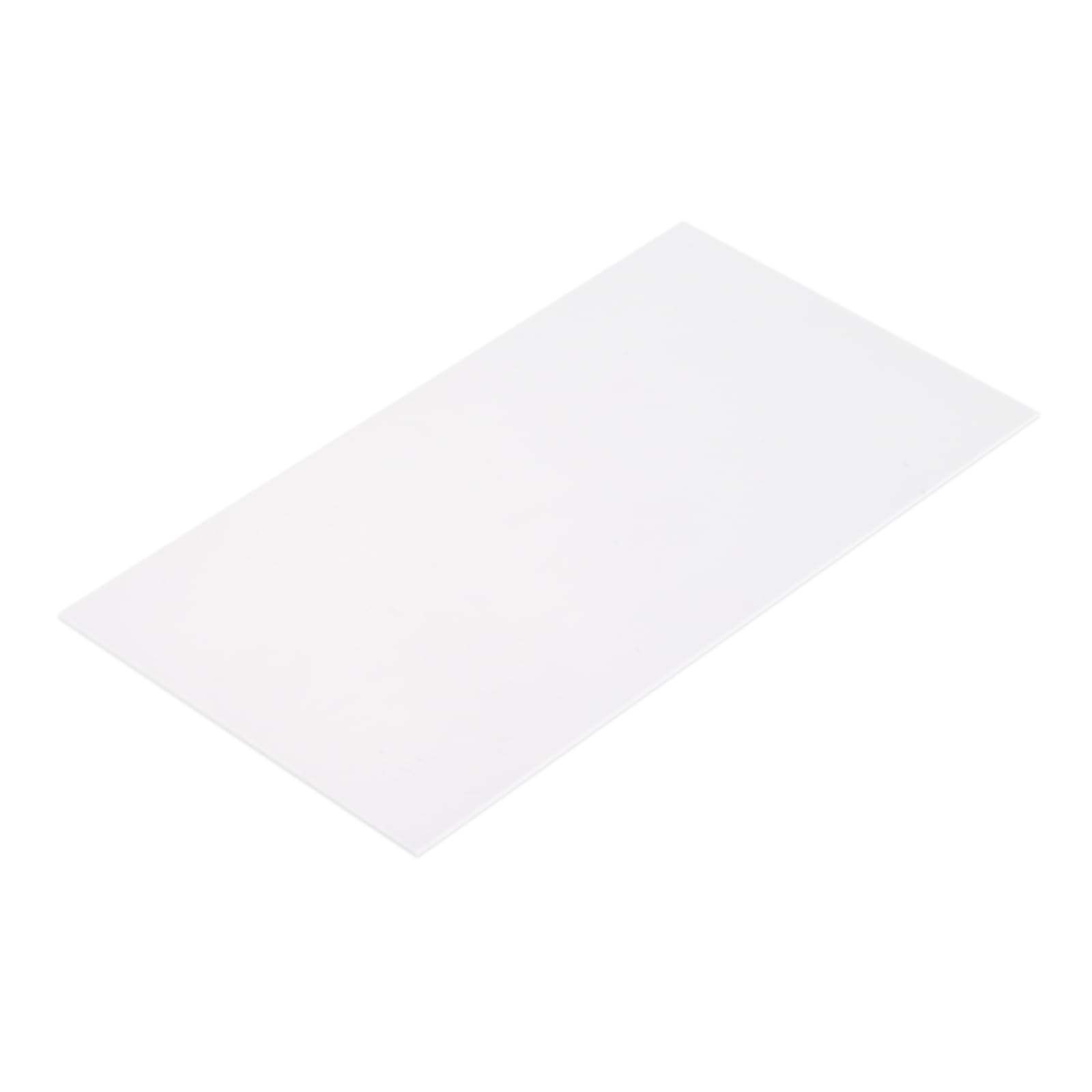 QUARKZMAN Płyta z tworzywa sztucznego ABS 10 cm x 10 cm x 0,04 cala ABS płyty styrenowe do budowy modeli "zrób to sam" panel rzemieślniczy biały