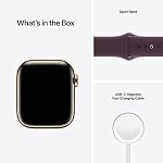 31b2DoQ36GL. SS150 Apple-Watch-Series-7-GPS-Cellular-41mm-Gold-Stainless-Steel-Case-with-Dark-Cherry-Sport-Band-Regular-Renewed