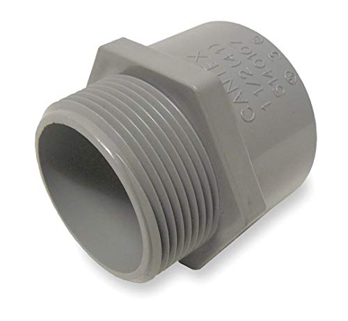 Male Adapter, 1-1/4 In Conduit, Pvc