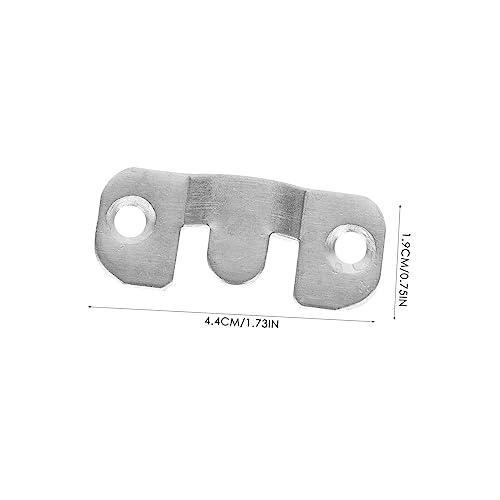 Image of Mikikit 16pairs Mirror Buckle Heavy Duty Wall Hooks Picture Hangers for Decorations French Cleat Hangers Stainless Steel Easy Installation