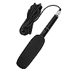 High Sensitivity Mini Portable Black Interview Microphone for Recording, Ideal for Large-Scale Meetings and Film Production, ABSEnergy Conversion Method, 5m XLR Cable (Black 28cm) #2