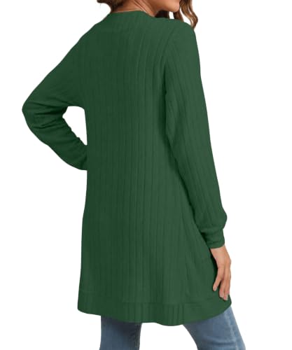 Image of YSYOKOW Cardigan Sweaters for Women Long Sleeve Open Front with Pockets | Long Cardigans for Women Lightweight Soft Casual Dressy Loose Fit Cardigan Sweater with Pockets for Work and Office