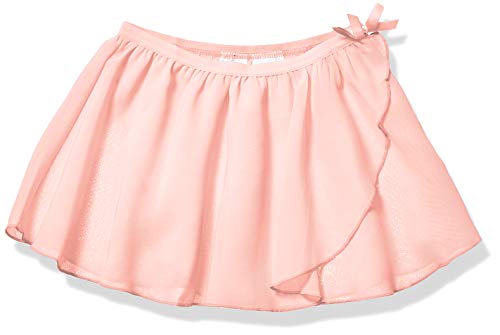 Amazon Essentials Girl's Dance Faux-Wrap Skirt, Ballet Pink, 2T