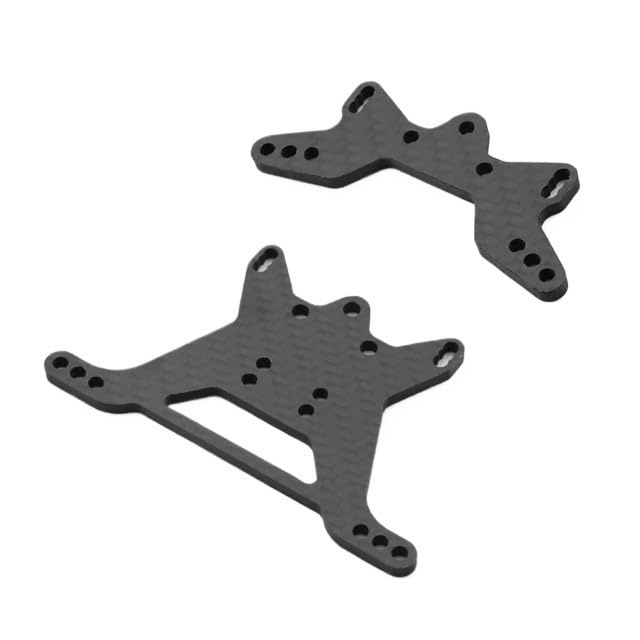Carbon Fiber Front and Rear Shock Tower Plate for Tamiya TT-02B TT02B 1/10 for RC Car Upgrade Parts Accessories