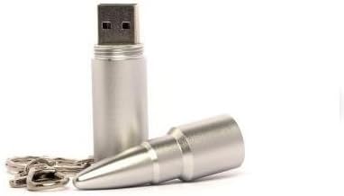 Aarntech （Tm） New 3D 8gb Bullet Flash Drive USB Flash Pen Drive Memory F Silver