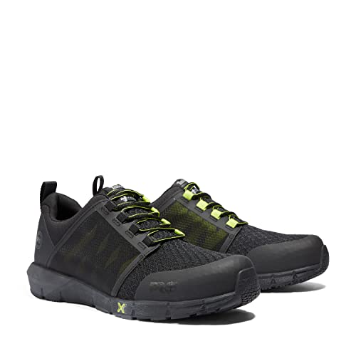 Timberland PRO Timberland PRO Men's Radius Composite Safety Toe Industrial Athletic Work Shoe, Black/High-Viz, 10 M