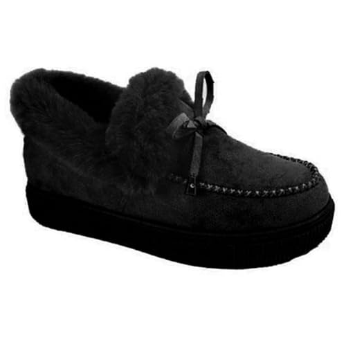 Winter Boots For Women 2024 Slip On Warm Snow Ankle Booties Fashion Fur Lined Outdoor Comfortable Loafers Shoes