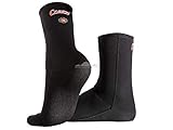 Designed in Italy Cressi Unisex – Erwachsene Boots Tauchsocken Metallite Neoprene - Socke Anti-Rutsch, Schwarz, Large
