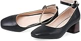 Materiales veganos: en un acabado de cuero sintético, dan un borde sexy y seguro mientras que también proporcionan apoyo adicional. Estos zapatos Mary Jane utilizan suela de goma duradera, que ofrece una experiencia de uso duradera.