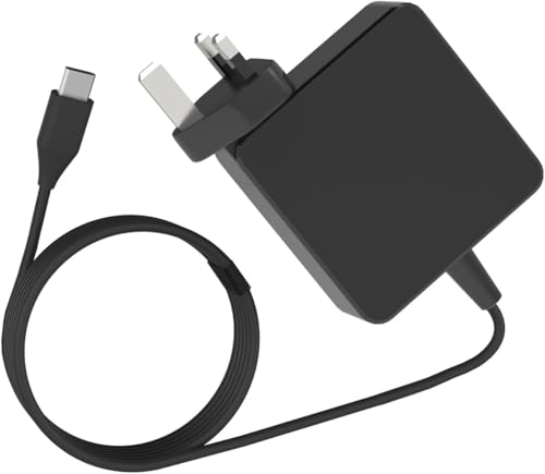 Riabwwox 45W USB C Chromebook Charger Compatible With Asus/Samsung/HP/Lenovo/Dell/Google/Acer Chromebook Laptop Charger UK Universal USB-C Type C Computer or Smart Phones/Tablets Power Cord Adapter